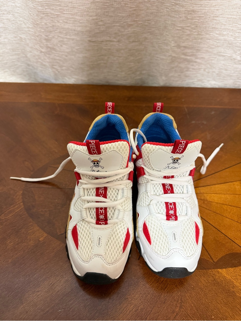 Onepiece White, Red & Blue Women’s Sneakers - Picture 10 of 15